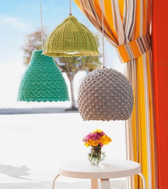 15 μοντέρνες ιδέες διακόσμησης με πλεχτά: Πλεκτά φωτιστικά 15 μοντέρνες ιδέες διακόσμησης με πλεχτά: Πλεκτά φωτιστικά