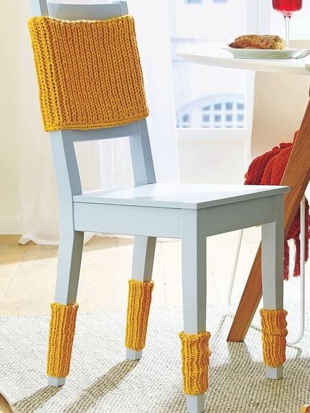 15 μοντέρνες ιδέες διακόσμησης με πλεχτά: Κίτρινα πλεκτά καλύμματα για τις καρέκλες του σαλονιού ή της κουζίνας 15 μοντέρνες ιδέες διακόσμησης με πλεχτά: Κίτρινα πλεκτά καλύμματα για τις καρέκλες του σαλονιού ή της κουζίνας