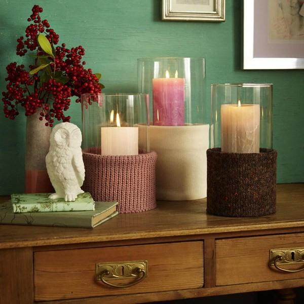 15 μοντέρνες ιδέες διακόσμησης με πλεχτά: Πλεκτά διακοσμητικά για τα κεριά 15 μοντέρνες ιδέες διακόσμησης με πλεχτά: Πλεκτά διακοσμητικά για τα κεριά