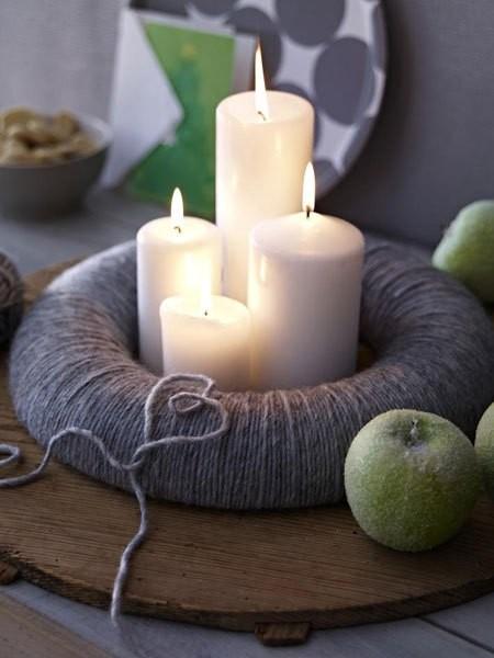 15 μοντέρνες ιδέες διακόσμησης με πλεχτά: Πλεκτή θήκη για τα κεριά 15 μοντέρνες ιδέες διακόσμησης με πλεχτά: Πλεκτή θήκη για τα κεριά