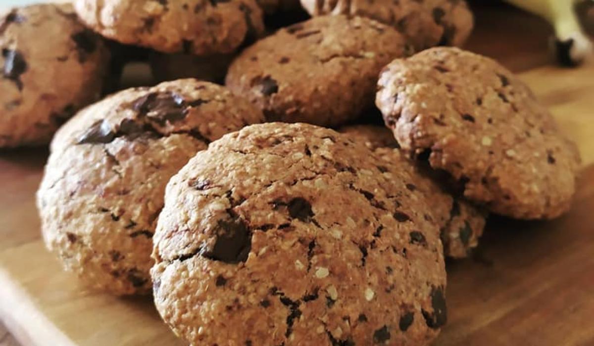 Cookies μπανάνα με βρωμη και μέλι Cookies μπανάνα με βρόμη και μέλι