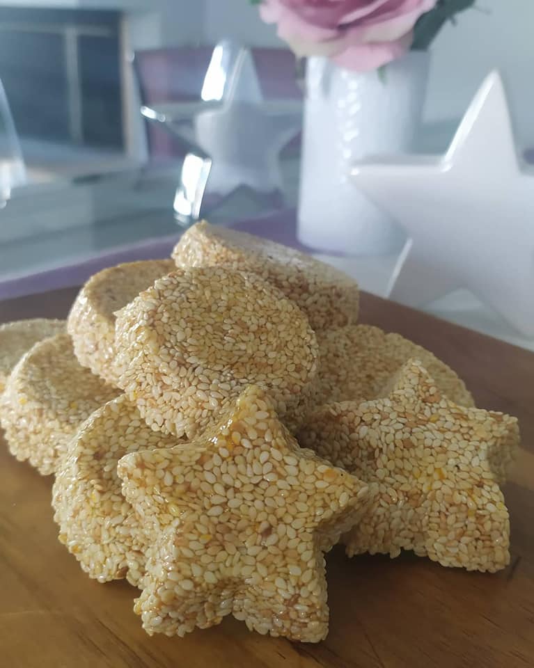 παστέλι με σουσάμι συνταγή