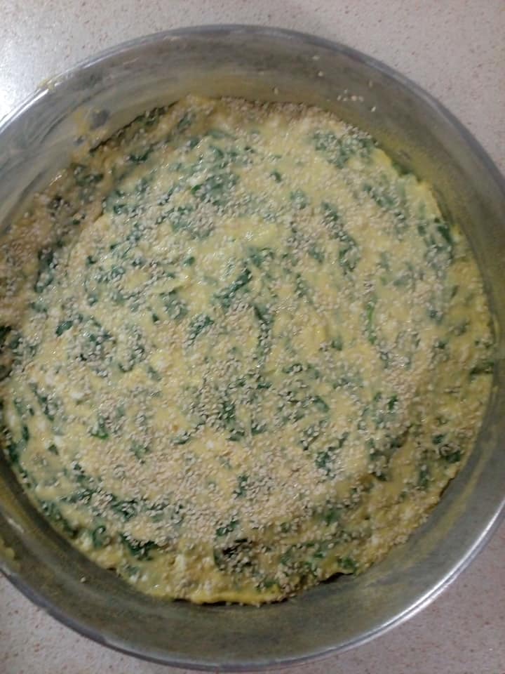 Συνταγή για κέικ αλμυρό με σπανάκι και φέτα