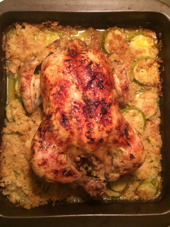 Παραδοσιακό γεμιστό κοτόπουλο με γιορτινή γέμιση συνταγή 