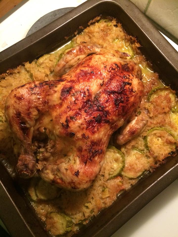  Παραδοσιακό γεμιστό κοτόπουλο με γιορτινή γέμιση συνταγή 