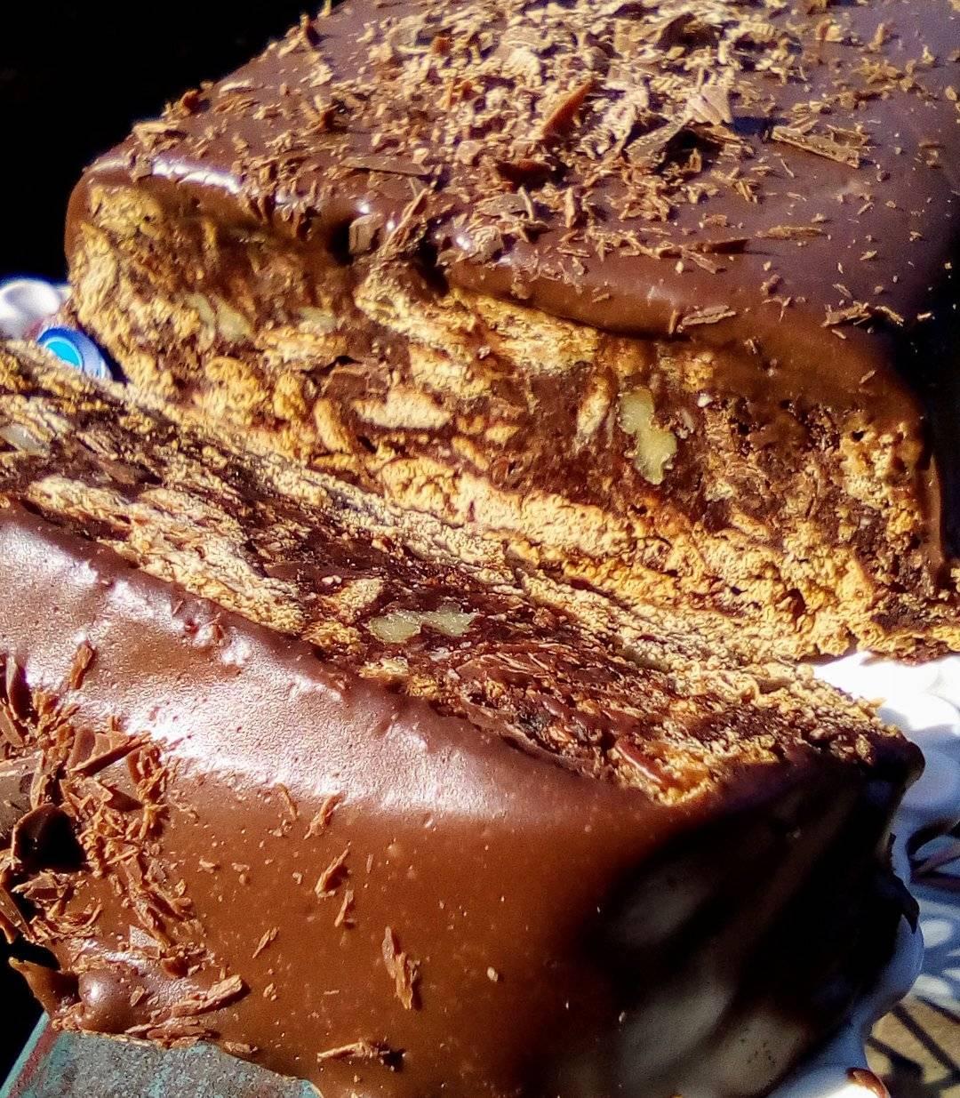 Κορμός μπισκότου με γκανάζ σοκολάτας συνταγή