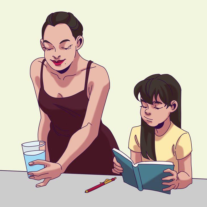 μαμά οργανώνει το γραφείο του παιδιού για να κάνει το παιδί τα μαθήματά του στο σπίτι 