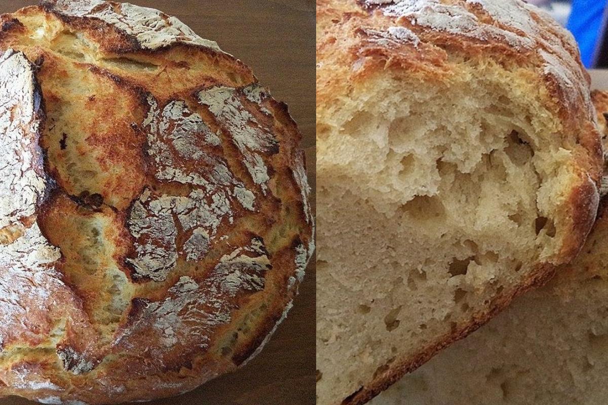 Συνταγή για ψωμί χωρίς ζύμωμα από τη Σόφη Τσιώπου