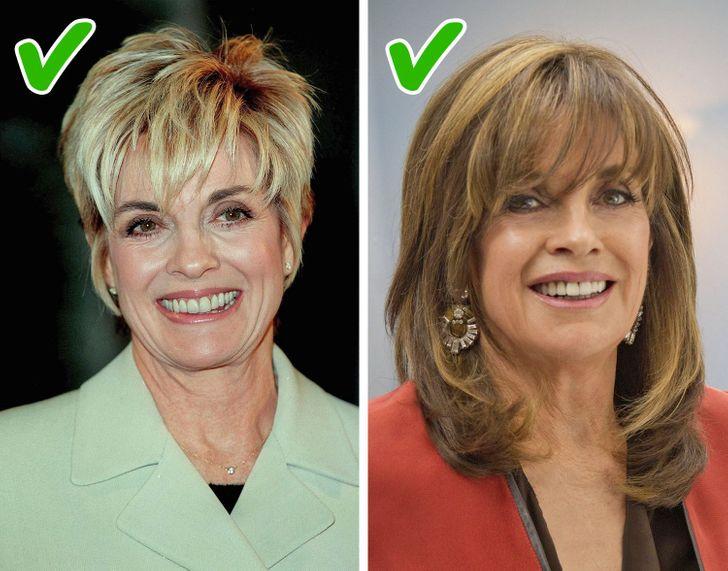 γυναίκες άνω των 50 με μακριά μαλλιά 