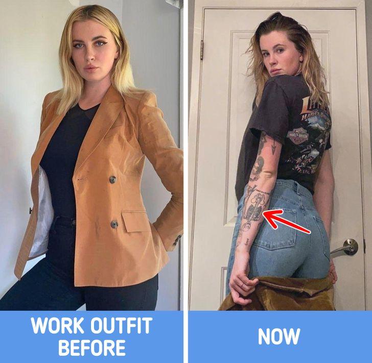 γυναίκα με τατουάζ 