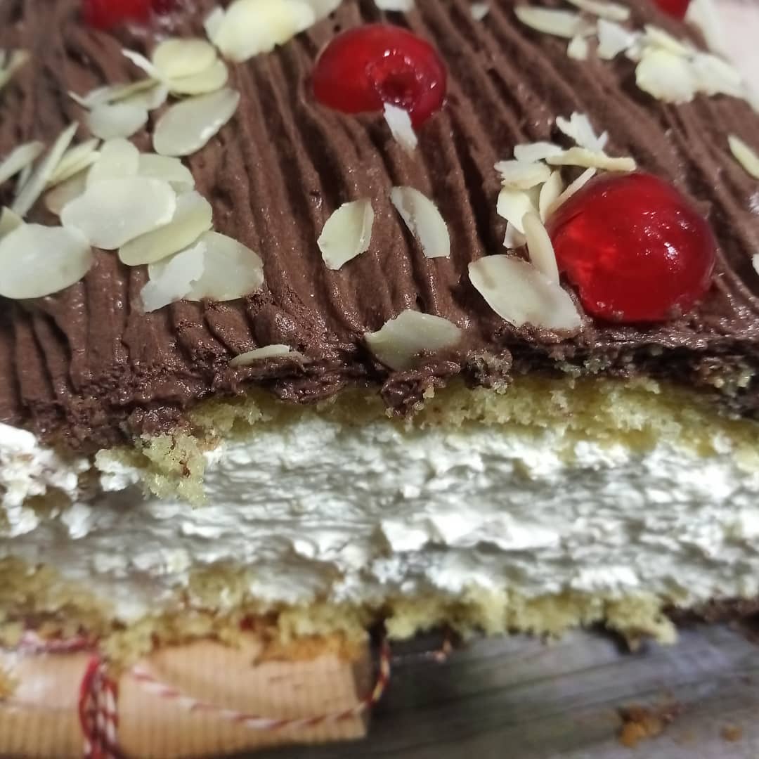 Κορμός με επικάλυψη σοκολάτας σαν τούρτα 