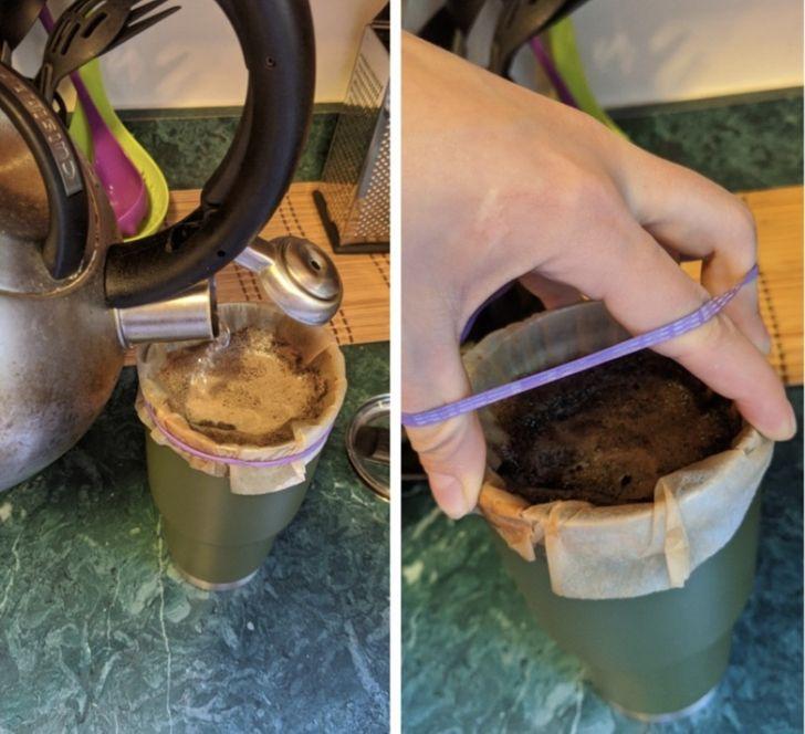 Δημιουργήστε την δική σας diy καφετιέρα με λαστιχάκι! 
