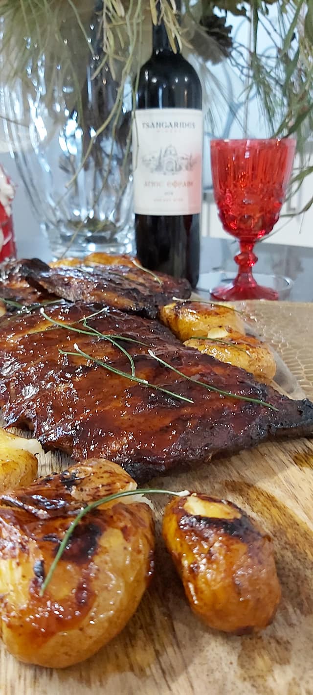 Χοιρινά παϊδάκια με μπάρμπεκιου σώς