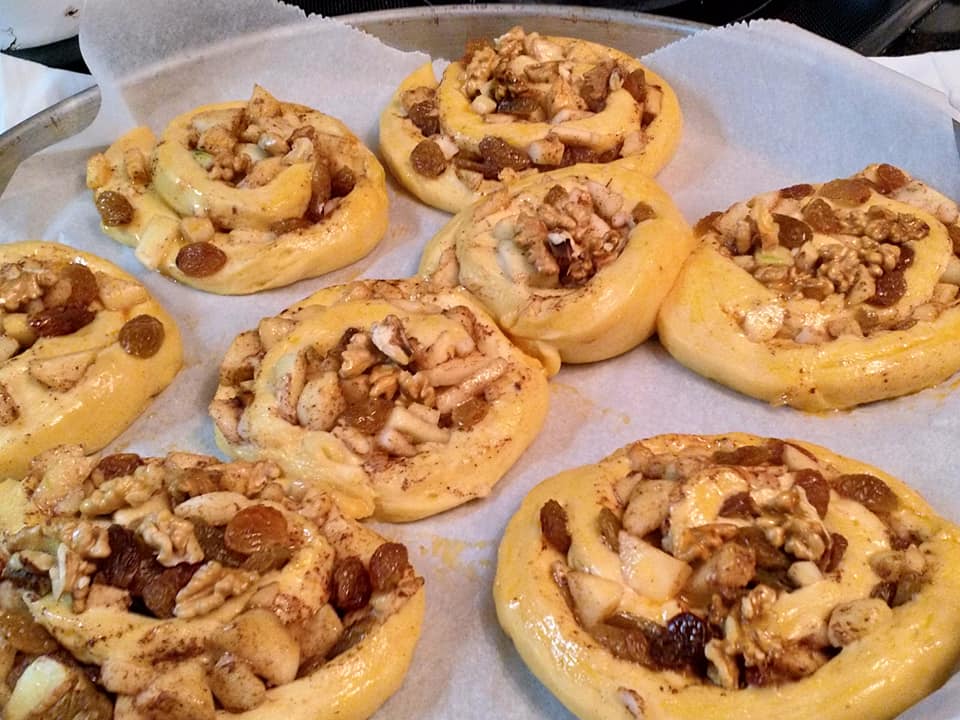 Άψητα ρολάκια μήλου _συνταγή