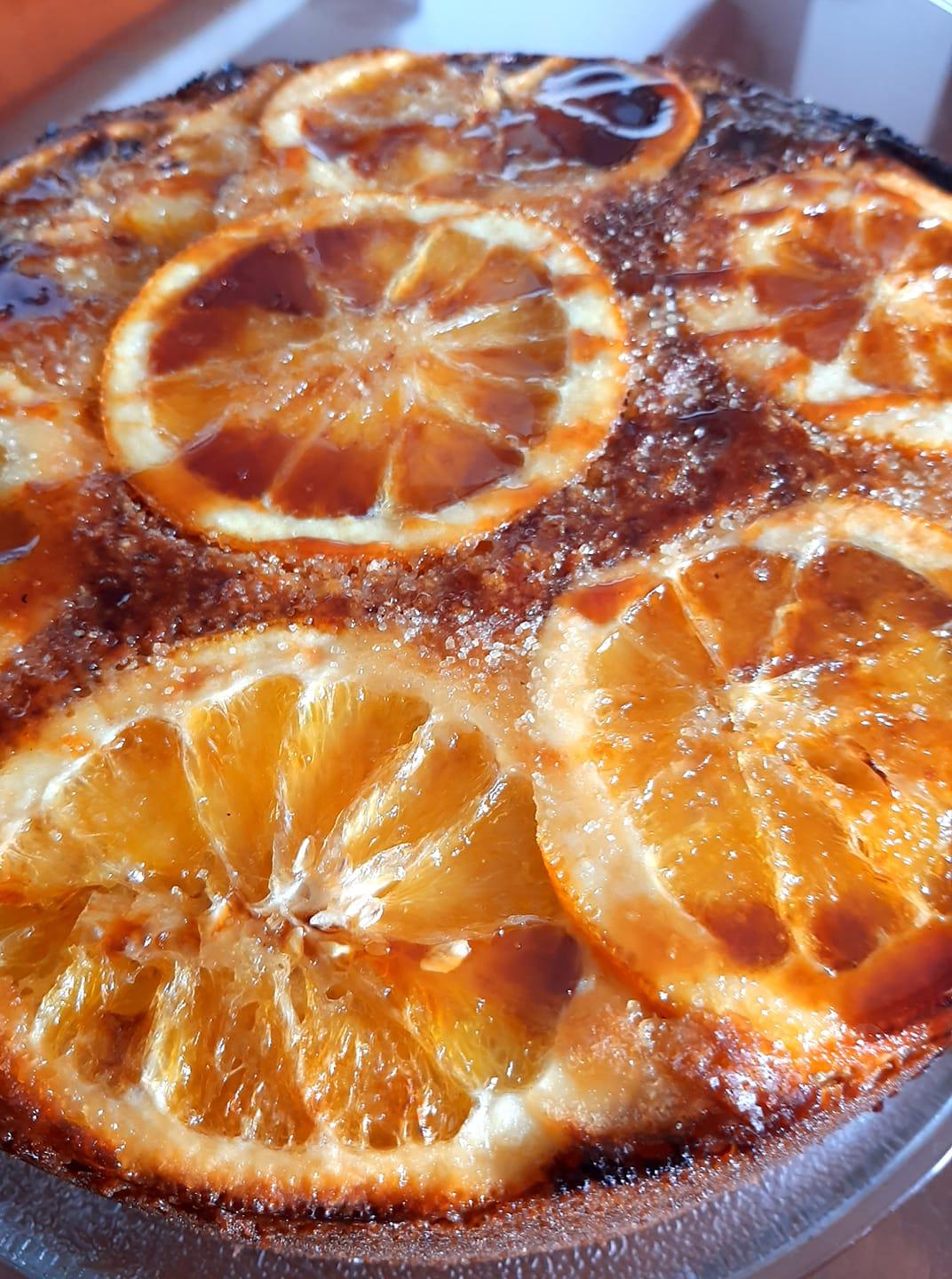 Κέικ με καραμελωμένα πορτοκάλια _
