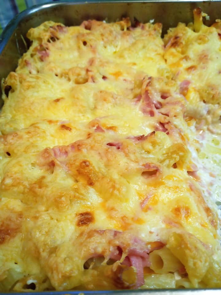 Σουφλέ_ ζυμαρικών_ με ριγκατόνι_Στο _Ταψί_