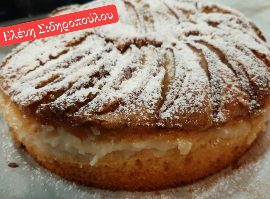 μηλόπιτα_ με κρέμα_ συνταγή_