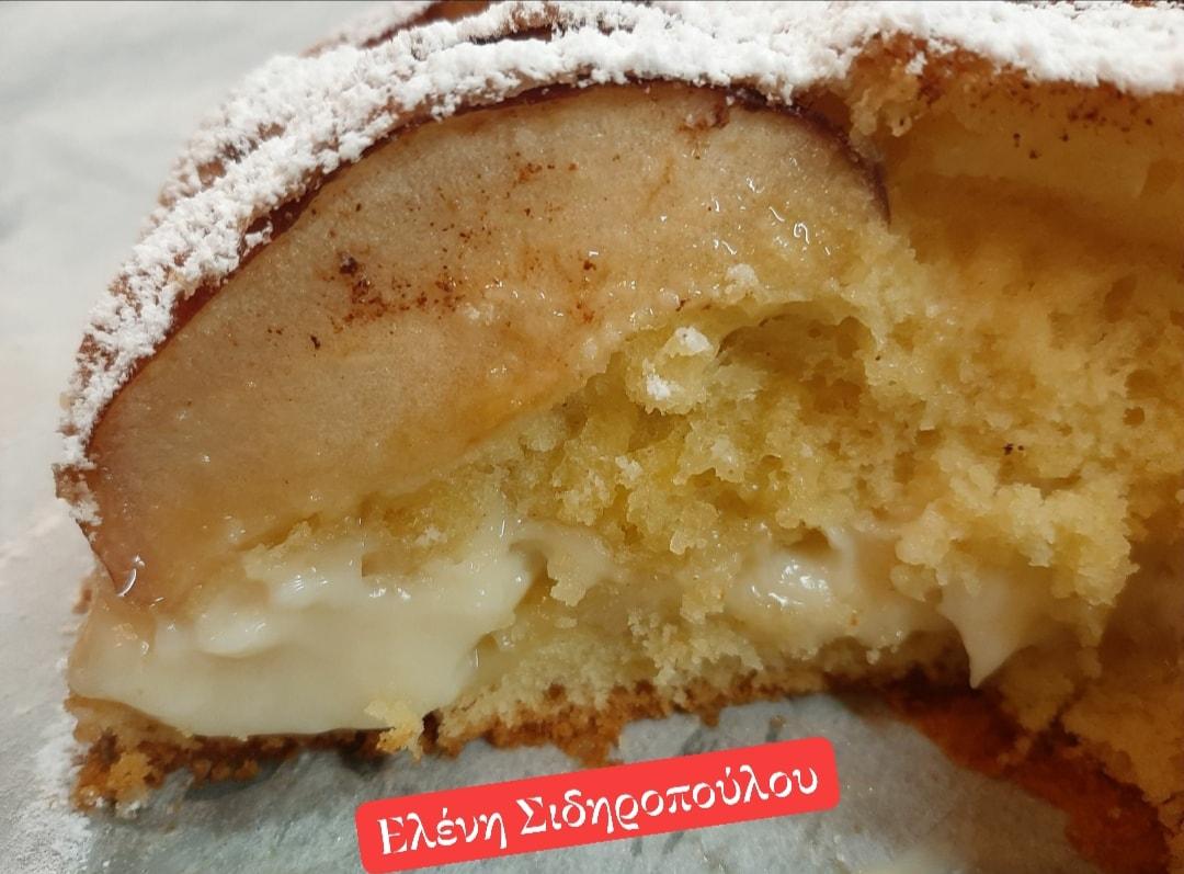 συνταγή_ για μηλόπιτα_ με κρέμα _