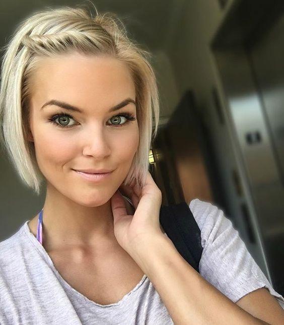 festive πλεξουδάκια σε καρέ μαλλιά _