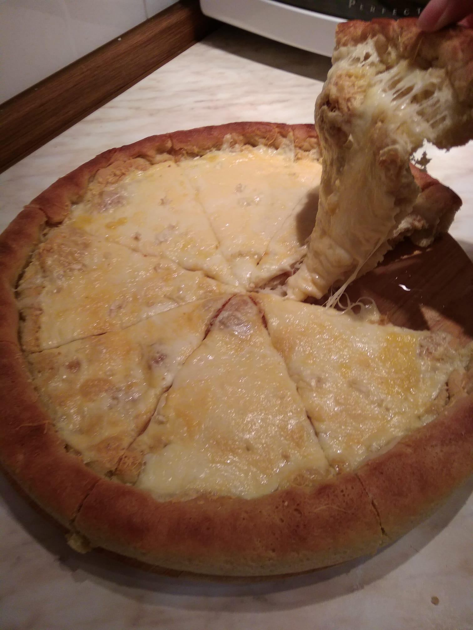 Φουσκωτό _σκορδόψωμο με τυρί_ κόλαση _