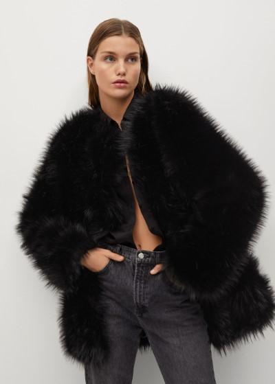 μαύρο_ faux fur_ 