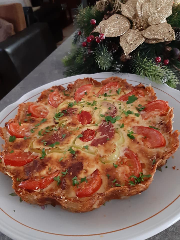 αλμυρή _τάρτα πατάτας_ Συνταγή_ 