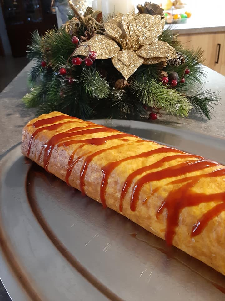 Ρολό ομελέτας με κοτόπουλο_ πιπεριές και καρότο_ Συνταγή_ 