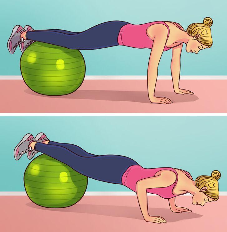 γυμναστική άσκηση_σανίδα_με_μπάλα_γυμναστικής_ γυμναστική άσκηση_σανίδα_με_μπάλα_γυμναστικής_