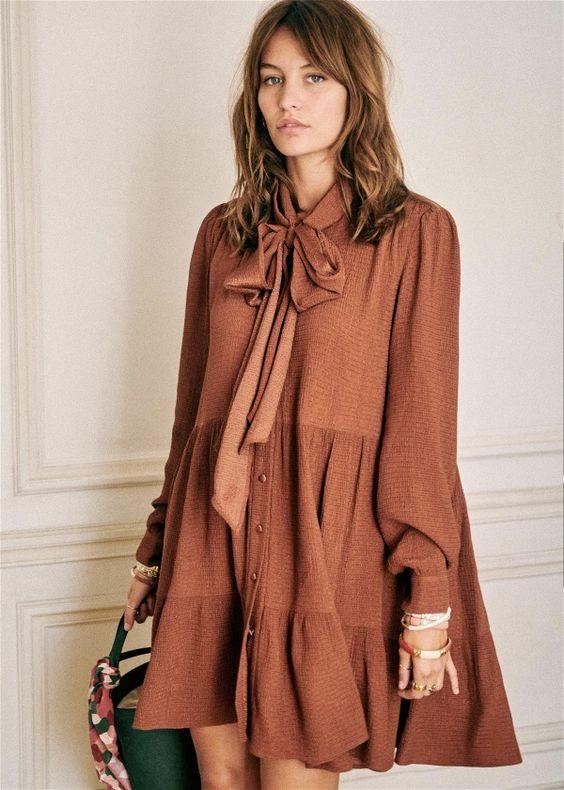 καφέ_Ανετα φορέματα_