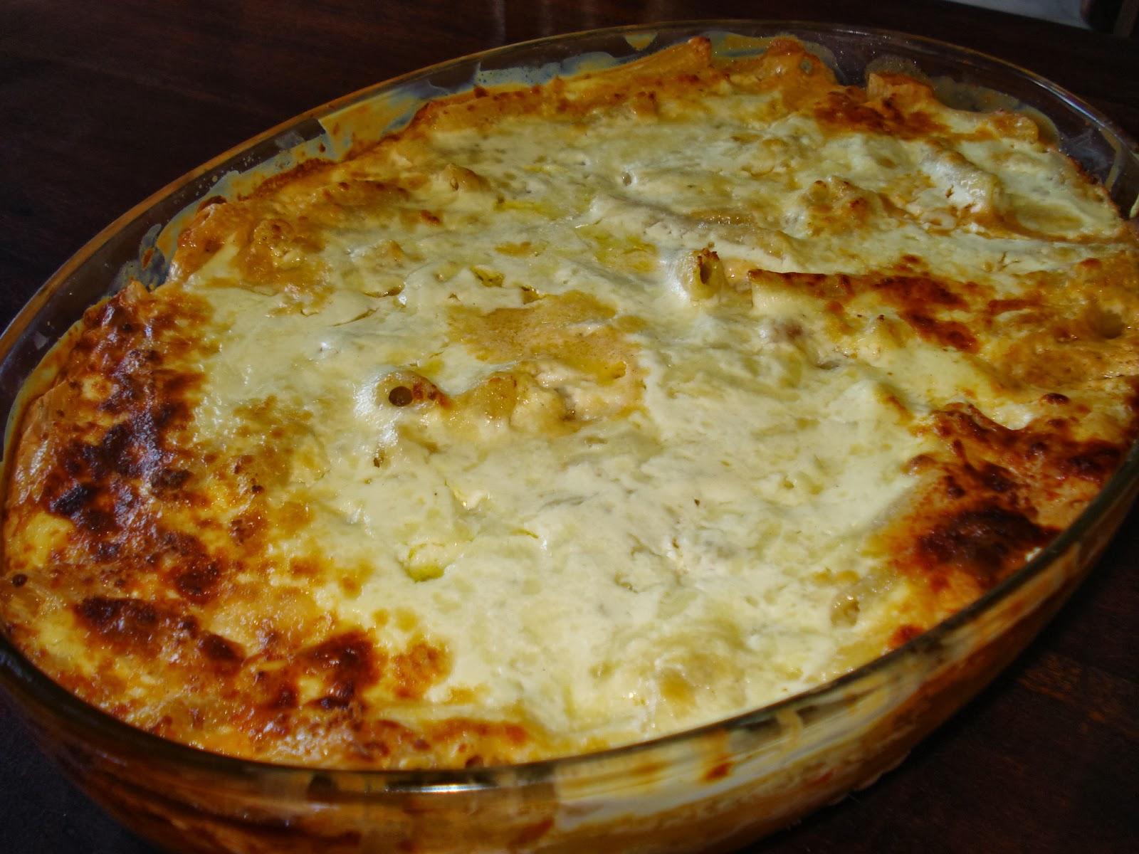 Σουφλέ ζυμαρικών_ με ταλιατέλες _και κρέμα γάλακτος_ Σουφλέ ζυμαρικών_ με ταλιατέλες _και κρέμα γάλακτος_