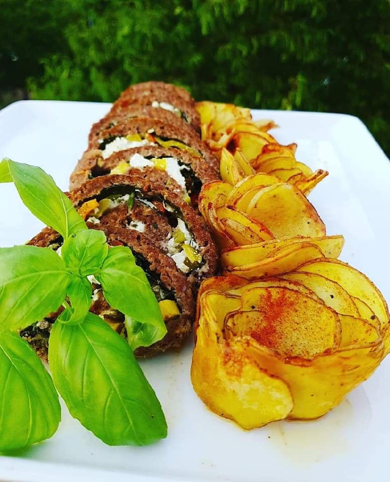 πατάτες_ φούρνου_ σε σχήμα _λουλούδι_