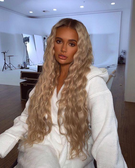 Crimped hairstyles_σε_μακριά_ξανθά_μαλλιά_τάσεις για τα μαλλιά _