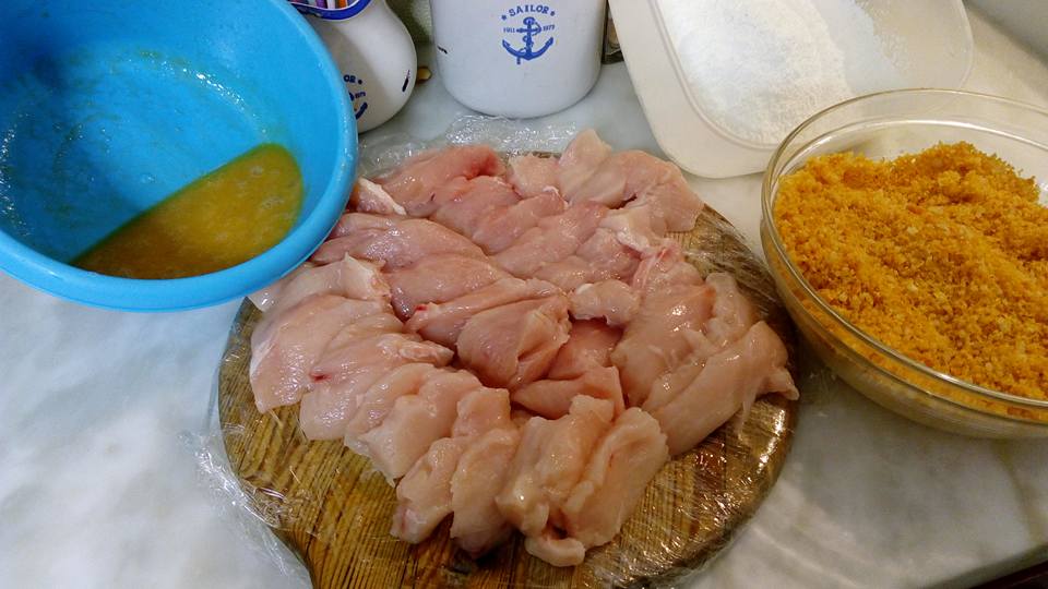 κοτομπουκιές_με_γλυκόξινη σάλτσα_