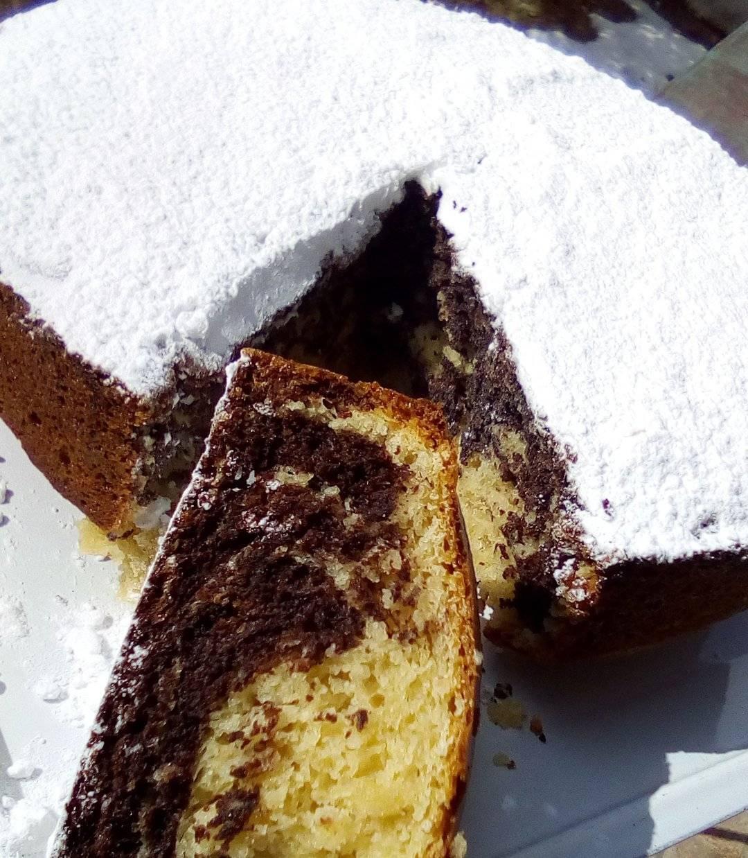 Νηστίσιμο_ κέικ_ με βανίλια _και σοκολάτα_