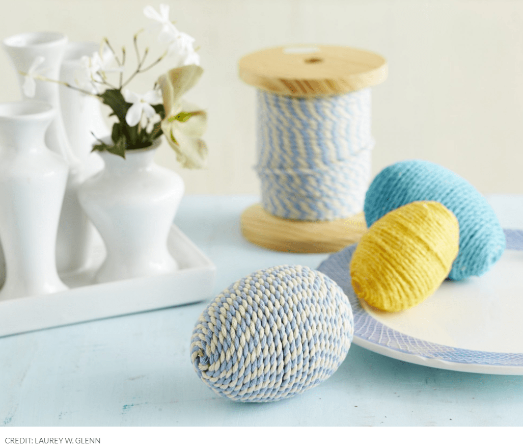 πασχαλινά αυγά_με_κλωστή πλεξίματος_