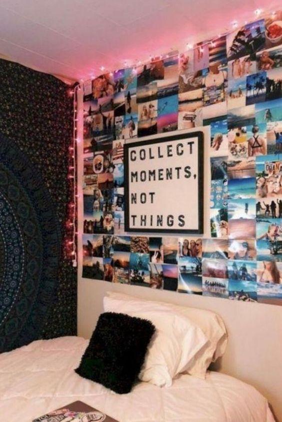 room decor aesthetic_με_μοντέρνα κάδρα_και_φωτογραφίες_στον_τοίχο_