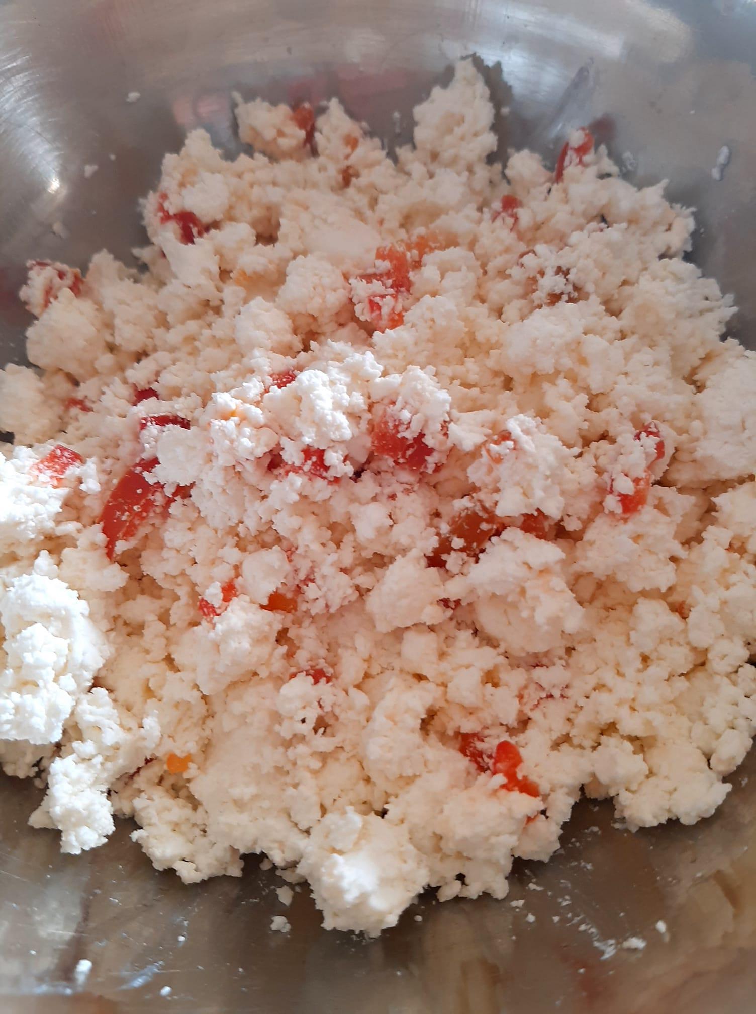 Τυροπιτάκια _ολικής _άλεσης _με φέτα _και ανθότυρο_ Γέμιση_ 