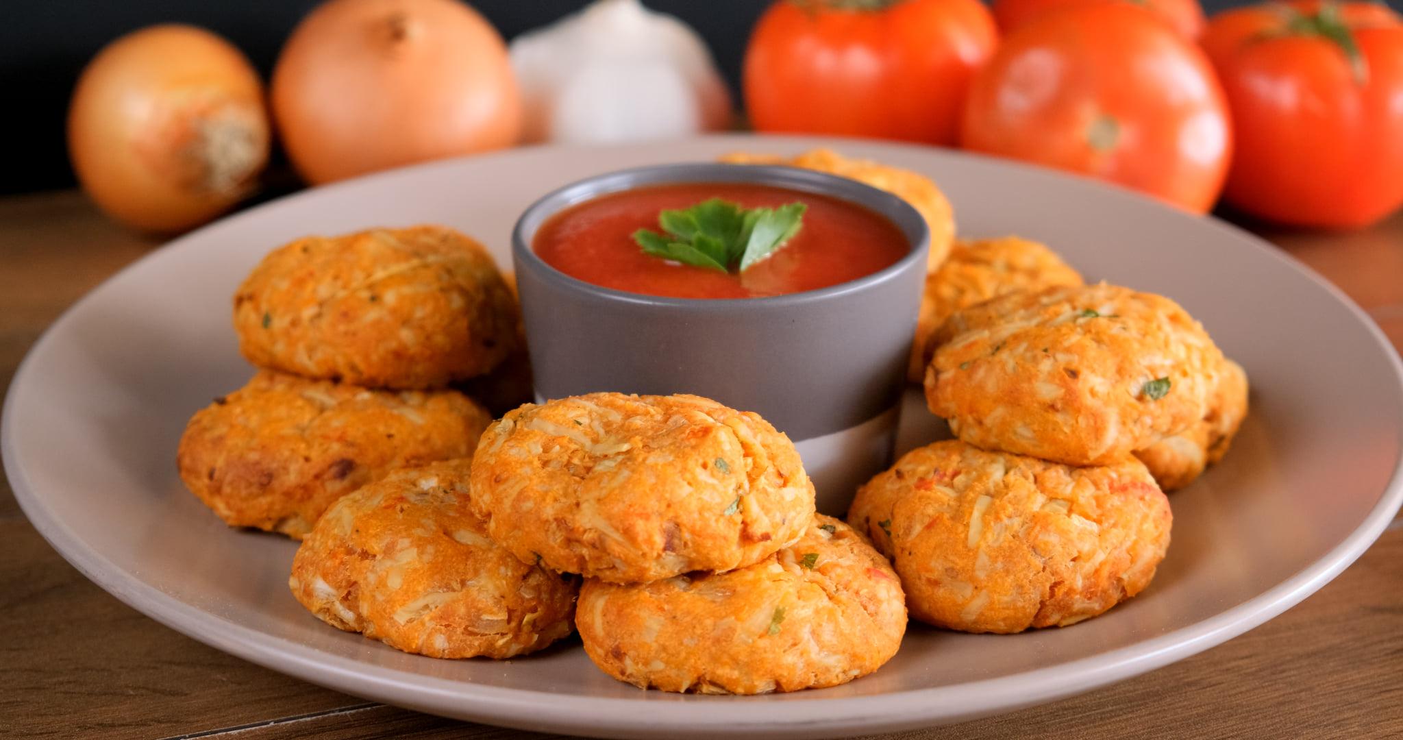 Νηστίσιμοι_ Αλάδωτοι_ Ντοματοκεφτέδες_ στον _Φούρνο_