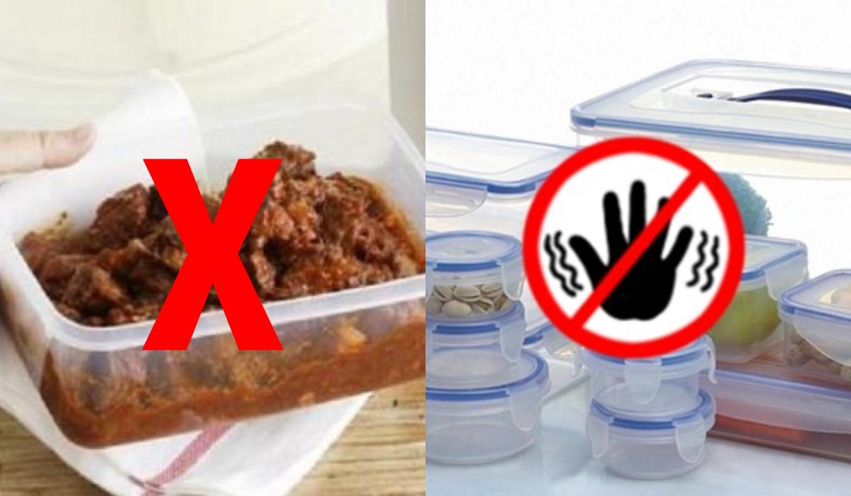 Πλαστικό τάπερ : Τα τρόφιμα που απαγορεύεται να μπουν_