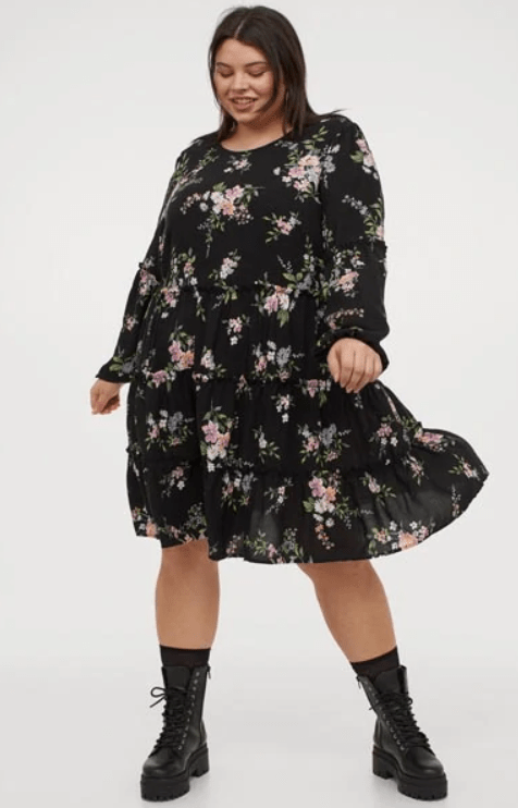 plus size_φόρεμα_φλοράλ_