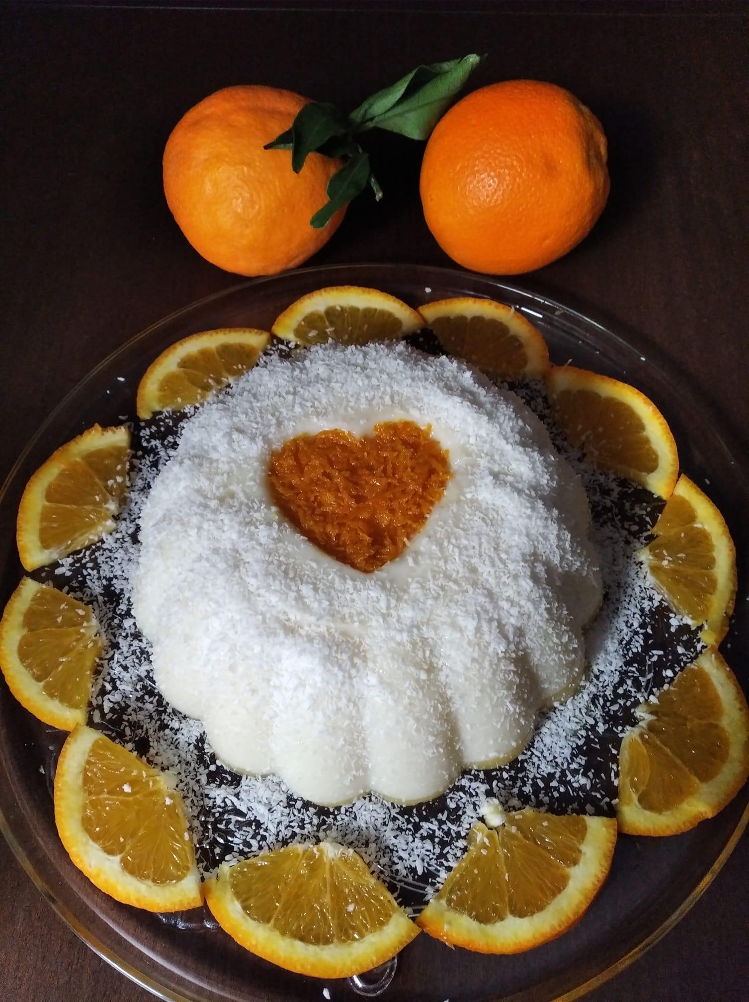 Δίχρωμη_ κρέμα_ σε _φόρμα_ πορτοκάλι-βανίλια_ Συνταγή_ 