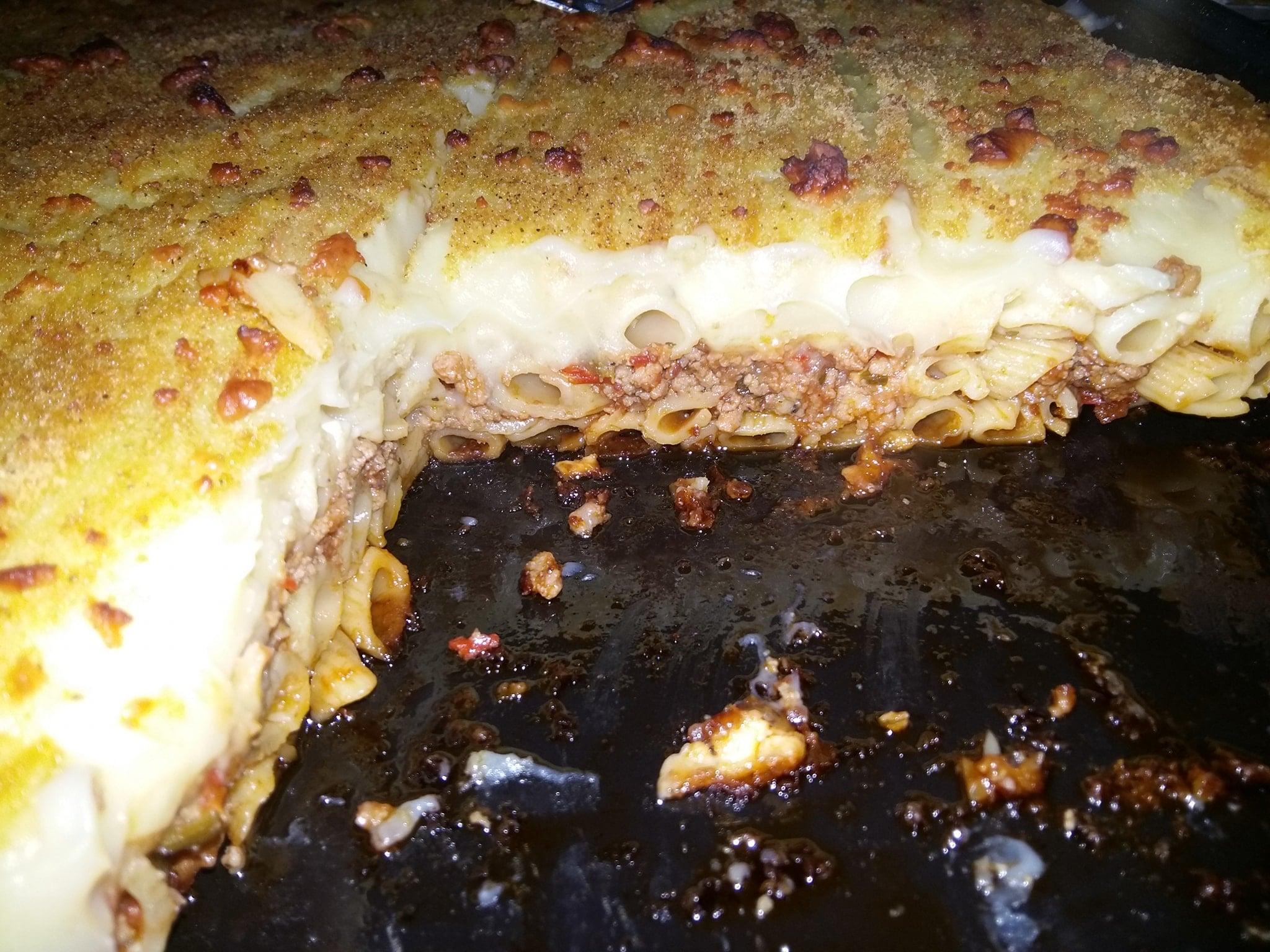 Παστίτσιο _νηστίσιμo_ με_ κιμά _θαλασσινών_