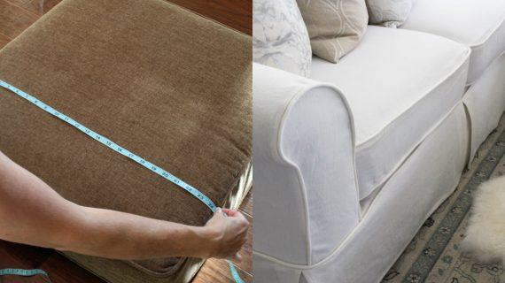 Φτιάξτε καλύμματα για τις μαξιλάρες του καναπέ