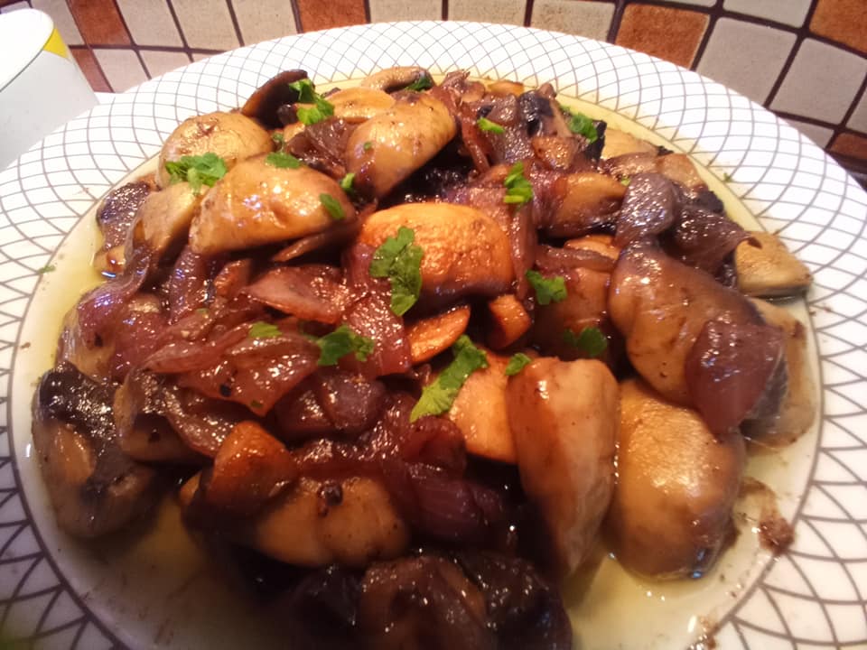 Μανιτάρια _Πόρτο _Μπέλο_ Σωτέ_ για_ την_ Μεγάλη_ Εβδομάδα_