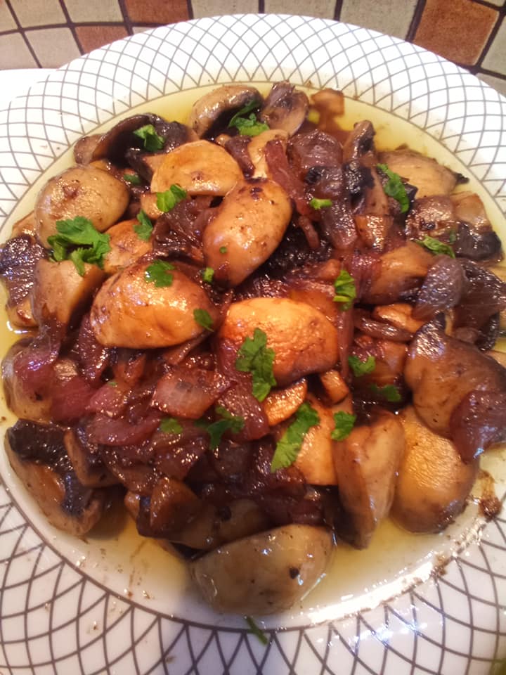 Μανιτάρια _Πόρτο _Μπέλο_ Σωτέ_ για_ την_ Μεγάλη_ Εβδομάδα_