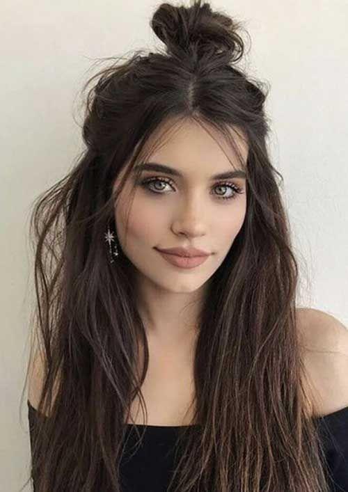 κότσος_σε_καστανά_μαλλιά_ κότσος_σε_καστανά_μαλλιά_