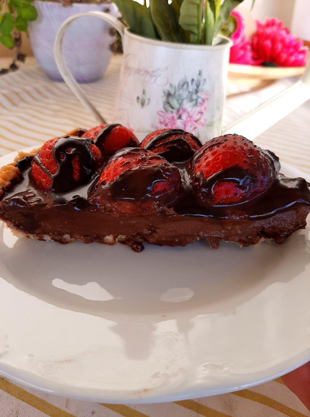 Πασχαλινή_τάρτα_σοκολάτας_με φράουλες_