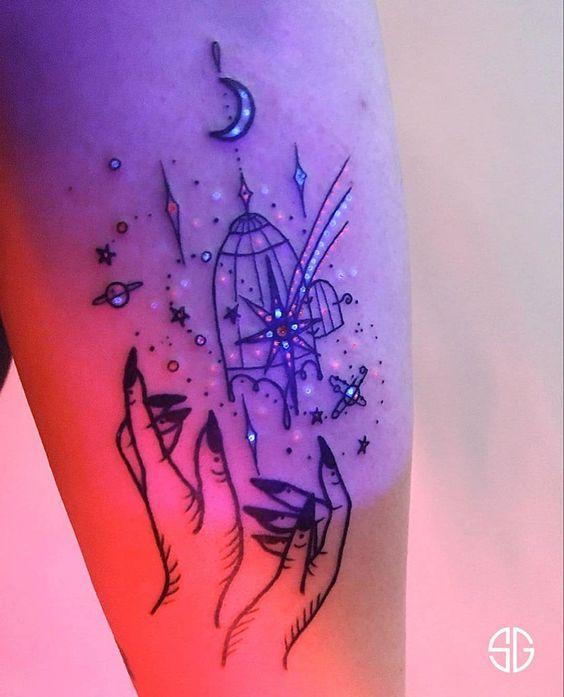 UV Tattoos_με_διαστημικά σχέδια_ UV Tattoos_με_διαστημικά σχέδια_