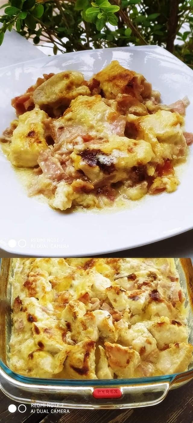 Κοτόπουλο_ αλά_ κρεμ _στο _φούρνο_