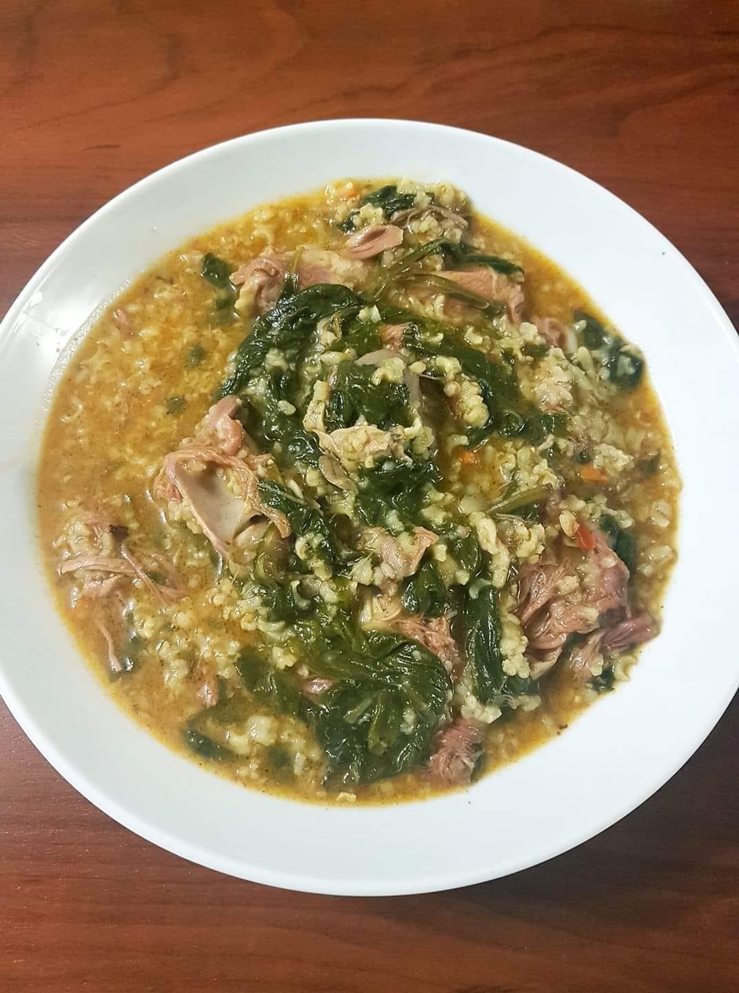 Κατσικάκι_με σπανάκι_και_ρύζι_